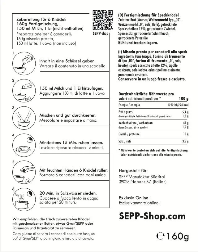 SEPP' Original Speckknödel - Image 4